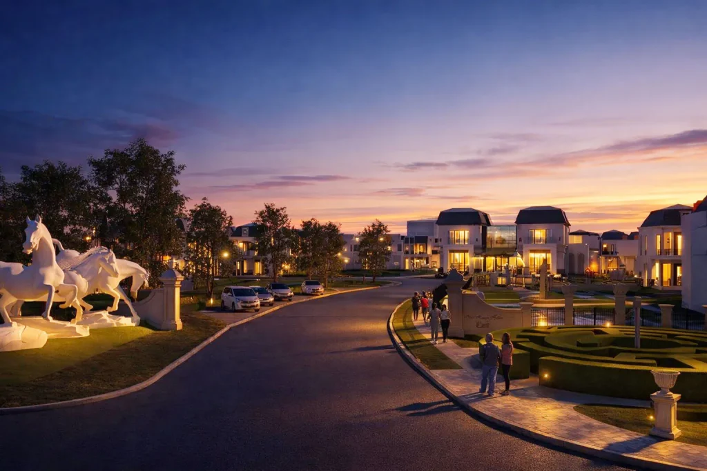 Jalan menuju cluster Citra homes halim nampak luas